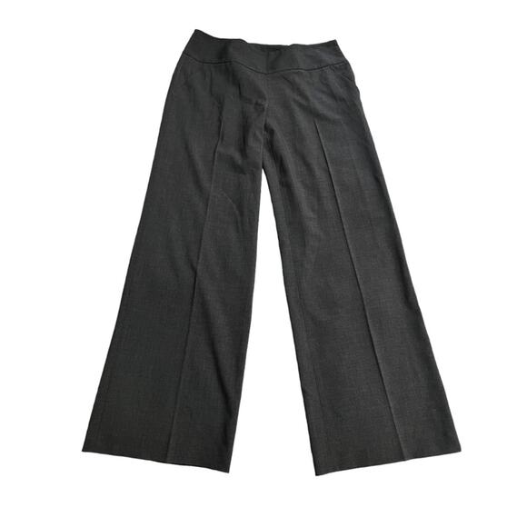 NWOT Elie Tahari Gray Mid Rise Flare/Wide Leg Trousers Dress Pants Size 10 - Picture 1 of 6